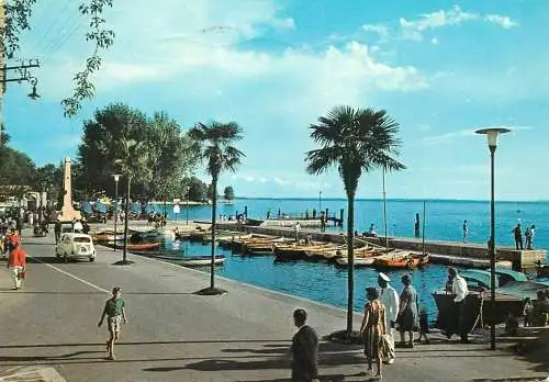 Italy Lago di Garda Saluti da Bardolino (Verona province) the harbour