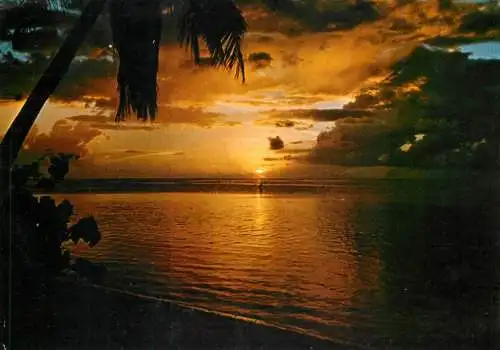 France picturesque sunset view at the beach place to identify