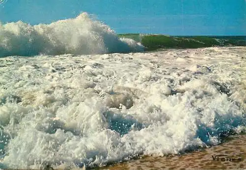 France Cote d'Aquitaine visage des Landes vagues d'equinoxe