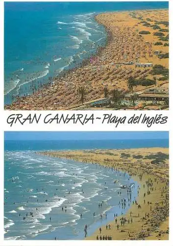 Spain Gran Canaria Playa del Ingles littoral types and scenes multi view