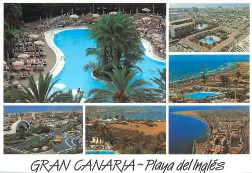 Spain Gran Canaria Playa del Ingles different views