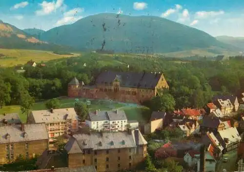 Germany Goslar am Harz Blick von der Marktkirche auf die Kaiserplatz
