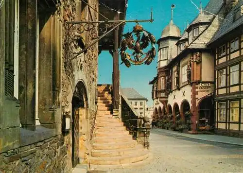 Germany Goslar am Harz Rathaustreppe