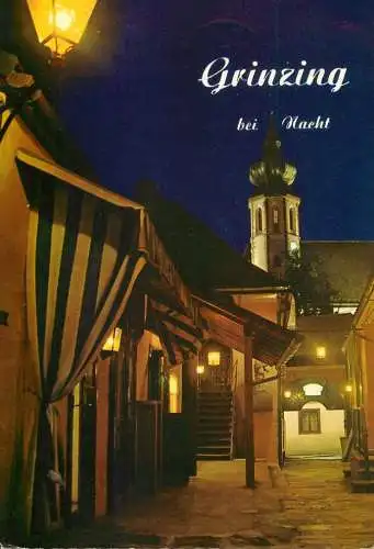Austria Wien Grinzing bei Nacht