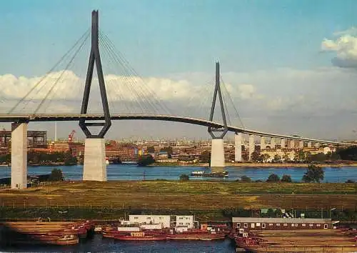 Germany Hamburg suspension bridge