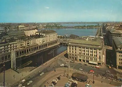 Germany Hamburg the three Alster Basins