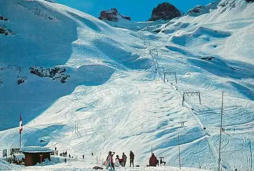 Switzerland Engelberg Skilift Trubsee Jochpass