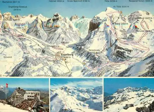 Switzerland Engelberg Sommer und Winterkurort souvenir multi view