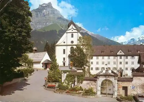 Switzerland Engelberg Klosterkirche mit Hahnen