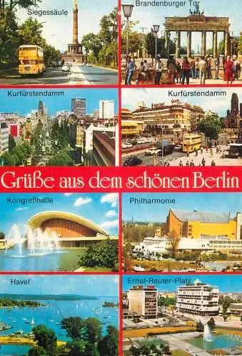 Germany Grusse aus dem schonen Berlin multi view