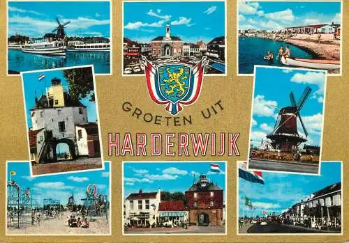 Netherlands Groeten uit Harderwijk different sites and sights