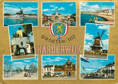 Netherlands Groeten uit Harderwijk different sights