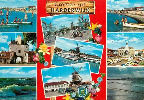 Netherlands Groeten uit Harderwijk different sights and sites