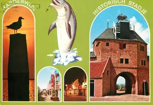 Netherlands Harderwijk historic city multi view souvenir