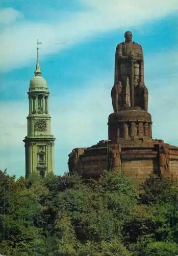 Germany Hamburg Bismarck statue