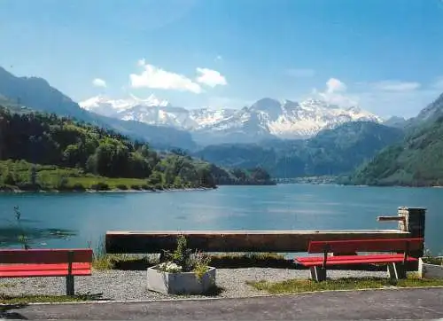 Switzerland am Lungernsee mit Wetterhorngruppe