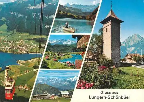 Switzerland Lungern Schonbuel telecabine