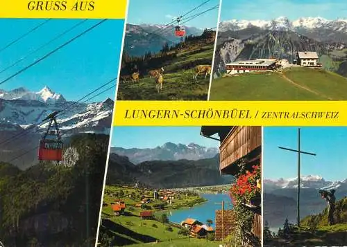 Switzerland Lungern Schonbuel telecabine