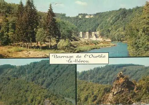 Belgium Souvenir du Herou Barrage de l'Ourthe multi view