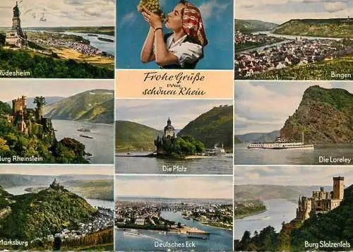 Germany Schonen Rhein several sites and sights