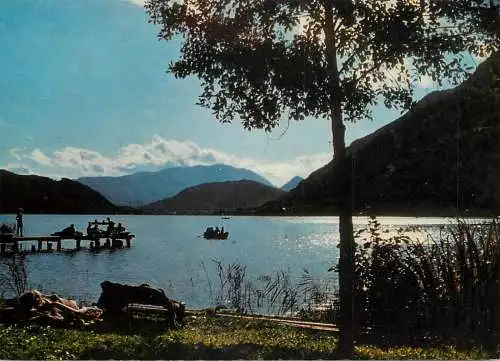 Austria Ossiachersee Karnten mit Ruine Landskron aerial view