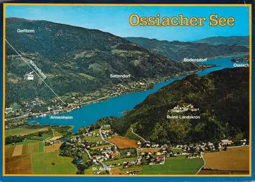 Austria Ossiachersee Karnten aerial view