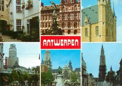 Belgium Grusse aus Antwerpen multi views