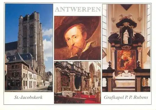 Belgium Antwerpen St Jacobskerk Grafkapel Rubens multi view