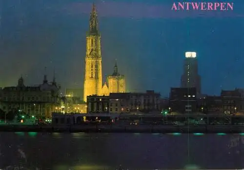 Belgium Antwerpen vue de nuit
