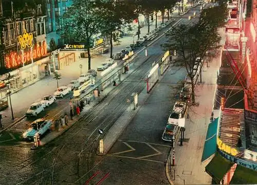 Belgium Antwerpen Avenue De Keyser vue de nuit