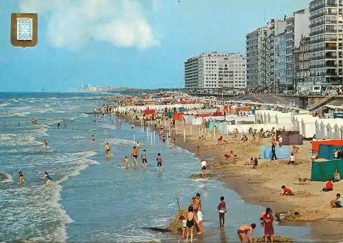 Belgium Middelkerke beach and promenade littoral types and scenes