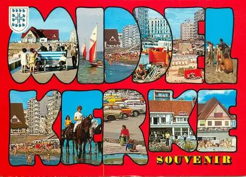 Belgium Souvenir de Middelkerke multi view