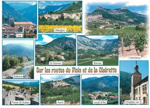 France Vallee de la Drome sur les routes de la Clairette de Die multi view