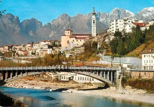 Italy Belluno Ponte della Vittoria sul fiume Piave
