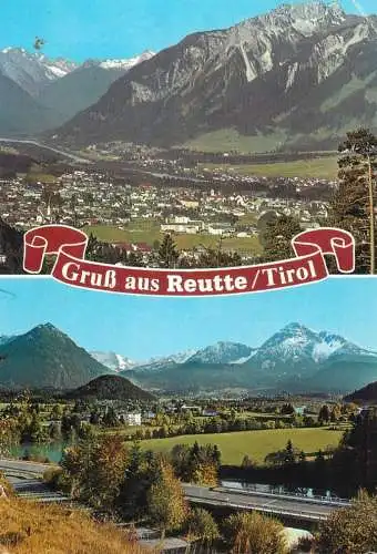 Austria Gruss aus Reutte Tirol several sights