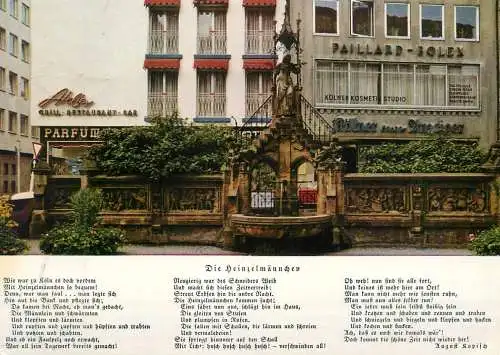 Germany Köln am Rhein Heinzelmannchen Brunnen