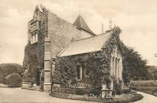 British buildings & architecture, churches & cathedrals postcard Sidmouth Old Chancel