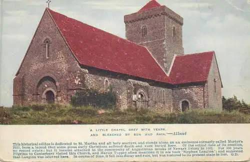 British buildings & architecture, churches & cathedrals postcard Allnut