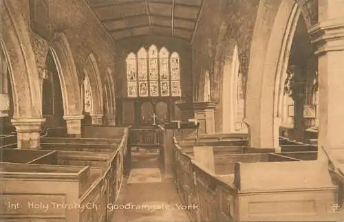British buildings & architecture, churches & cathedrals postcard Holy Trinity York
