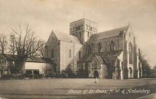 British buildings & architecture, churches & cathedrals postcard St. Cross church