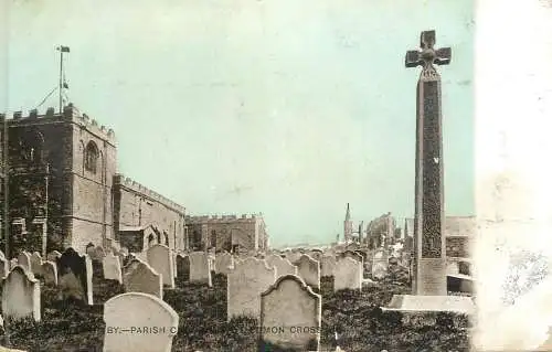 British buildings & architecture, churches & cathedrals postcard Whitby parish