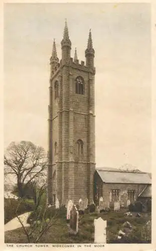 British buildings & architecture, churches & cathedrals postcard Widecombe in the Moor