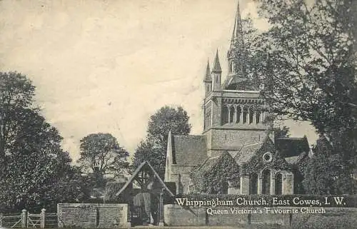 British buildings & architecture, churches & cathedrals postcard Whippingham