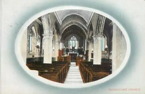 British buildings & architecture, churches & cathedrals postcard Bridestowe
