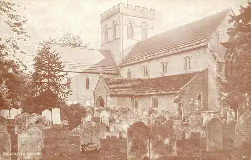 British buildings & architecture, churches & cathedrals postcard Broadwater