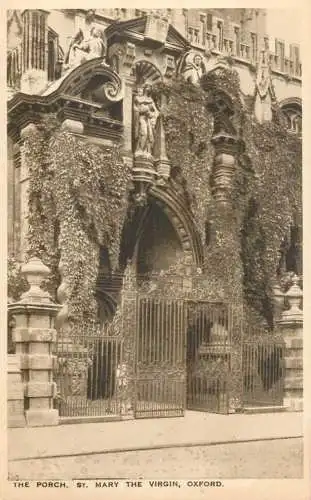 British buildings & architecture, churches & cathedrals postcard Oxford St. Mary the virgin