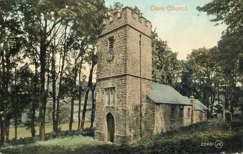 British buildings & architecture, churches & cathedrals postcard Oare church