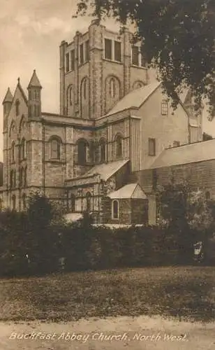 British buildings & architecture, churches & cathedrals postcard Buckfast abbey