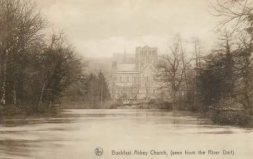 British buildings & architecture, churches & cathedrals postcard Buckfast abbey