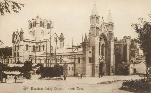 British buildings & architecture, churches & cathedrals postcard Buckfast abbey